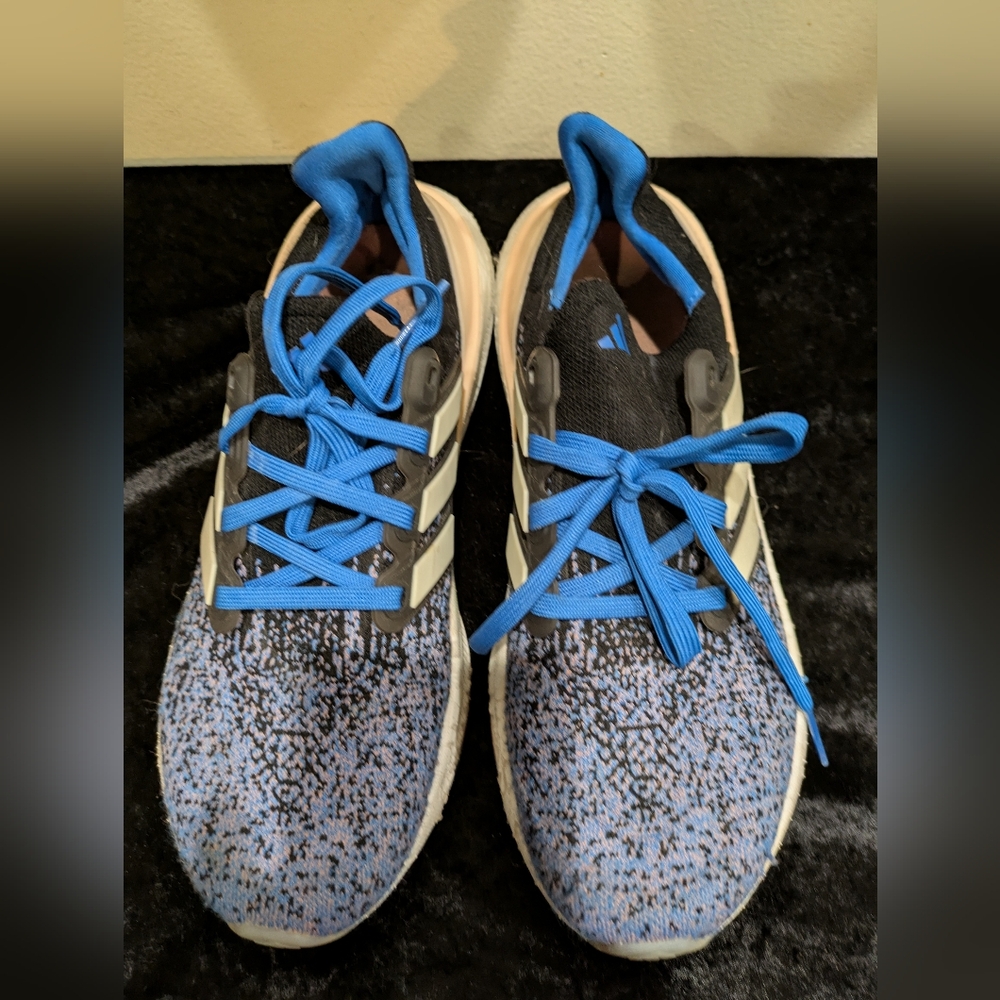 adidas Blue and Black Athletic Shoes Size 9